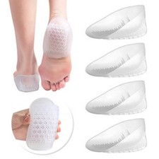 2/4PCS Comfort Inserts Heavy Duty Gel Heel Cups Shock Absorbing Plantar