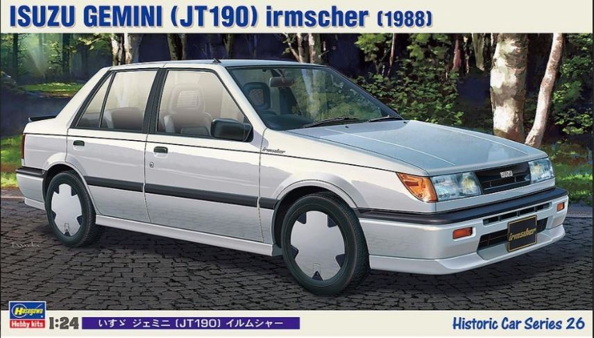 HASEGAWA ISUZU Gemini JT190 Irmscher 1988 kit voiture miniature plastique jantes sport à monter