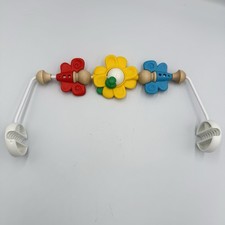 BABYBJORN Wooden Toy Bar for Bouncer Baby Bjorn Flying Friends Colorful EUC 