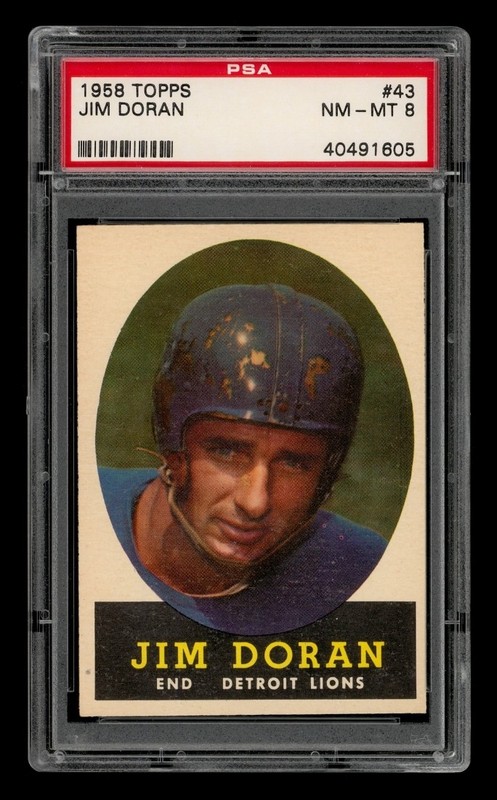 1958 Topps Set-Break # 43 Jim Doran PSA 8 NM-MT
