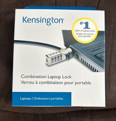 Kensington Laptop Lock   Universal Combination Security Cable   NEW