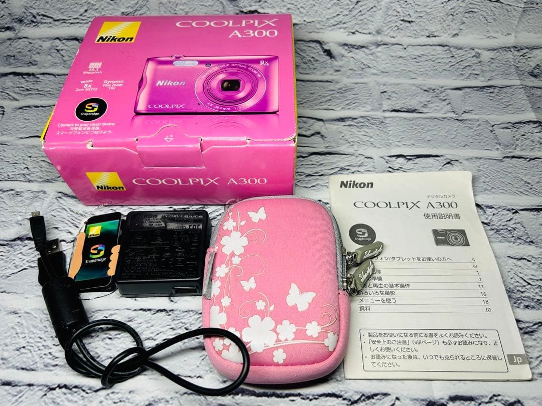 Nikon COOLPIX A300 Pink Compact Digital Camera Tested Working