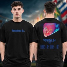 Fontaines DC EU UK Tour 2026 T-Shirt Two Sided Band Concert Dates Merch Tee