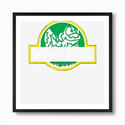 Trend Winky Frog Art Print Framed Wall Art Poster Canvas Print Picture