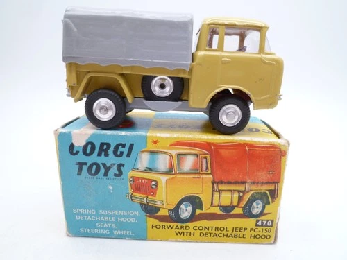 VINTAGE CORGI TOYS 470 FORWARD CONTROL JEEP FC-150 IN ORIGINAL BOX 1965