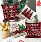 Christmas Decorations Christmas Pillow Covers 20x20 Inch Set of 4 Farmhouse — photo 2