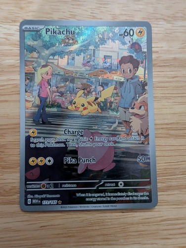 Pikachu 2023 Pokemon Scarlet Violet 151 MEW EN #173/165 Illustration Rare MINT