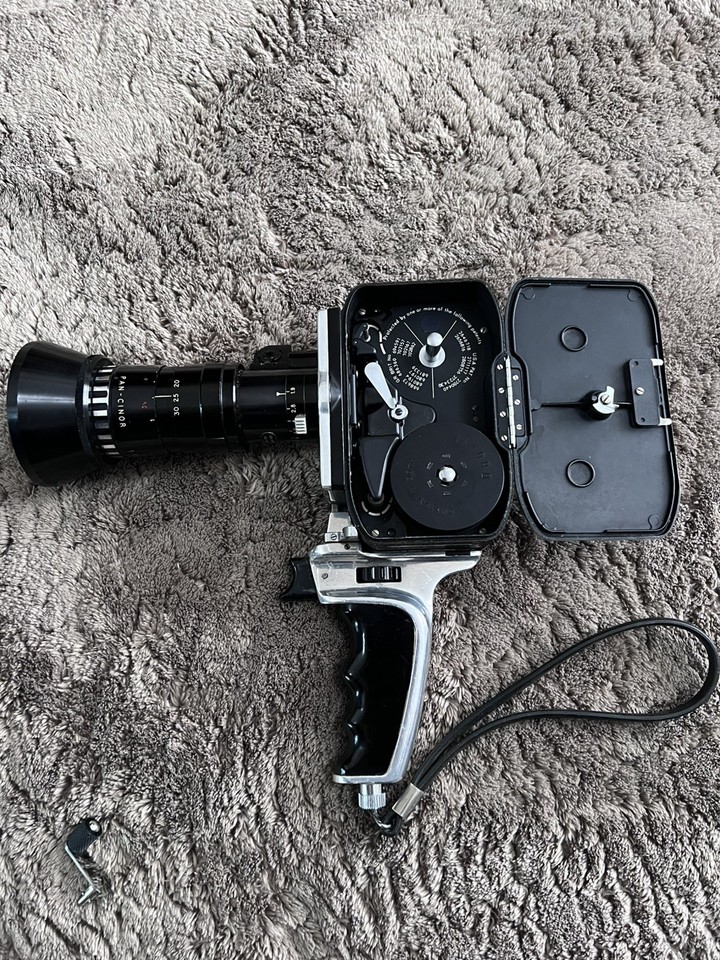Vintage Paillard Bolex Reflex Zoom Lens P2 8mm Movie Camera Film Case ...