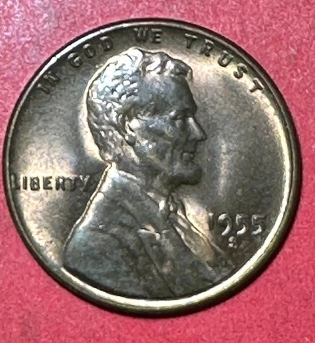 1955S US Choice Uncirculated LINCOLN Cent! "RED & BROWN" X411 Old US Coin!