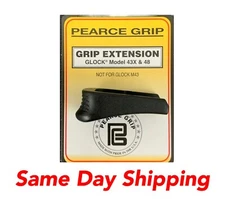 Pearce Grip  fits GLOCK 43X & 48 - PG48 Finger Tip Magazine Extension - PG-48