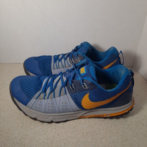 Nike Zoom Wild horse 4 Men's Blue Lace Up Trail Running Shoes Size 11 880565-402 - Picture 5 of 10