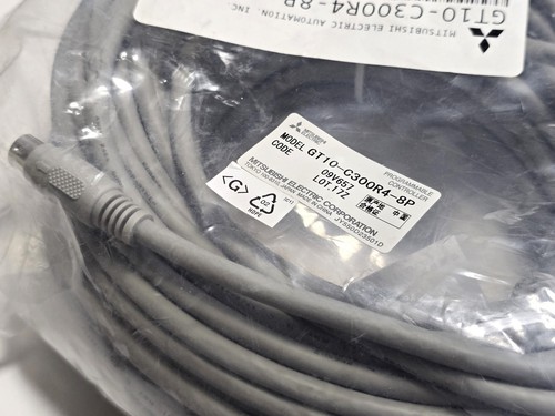 Mitsubishi GT10-C300R4-8P 8-Pin RS422 PLC HMI 30-Meter Cable - New / Sealed - Picture 3 of 4