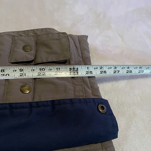Vintage Cal Craft Jacket Girls Medium Beige Full Zip Heavyweight Youth Kids - Picture 10 of 12