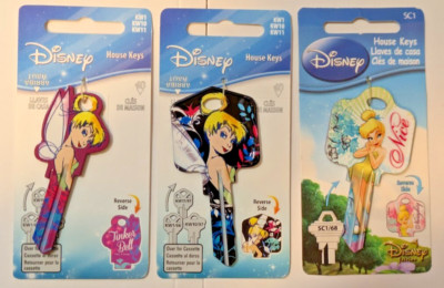 Disney TINKER BELL House Key Tinkerbell Blank Keys Kwikset or Schlage U PICK NEW