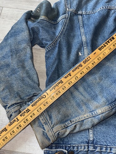 Levi's Denim Trucker Jacket Mens 48 Blanket Lined 71506-0316 Vintage 80's-90's - Picture 13 of 16