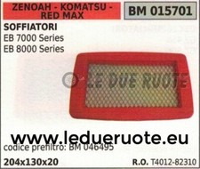 T401282310 FILTRO ARIA SOFFIATORE ZENOAH KOMATSU RED MAX EB 8000 SERIES 204x130