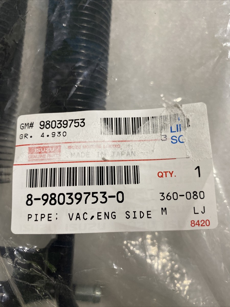 Isuzu OEM Pipe/oil Cooler GM# 98039753. Isuzu 8-98039753-0 | eBay 