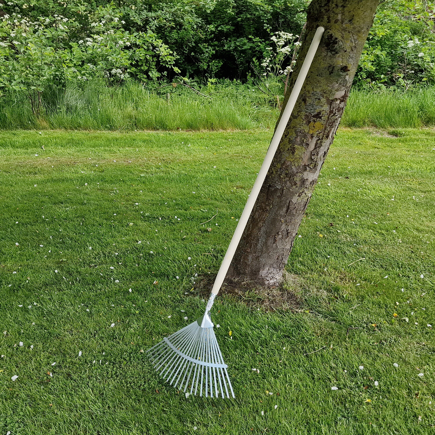 Garten Geräte Laub Rechen Harke Doppel Bügel Zieh