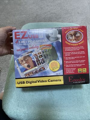 Ezonics EZCam II 3 In 1 PC Camera USB Digital Send Video Mail New Sealed