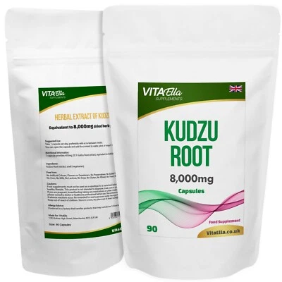 VITAELLA Kudzu Root | 8,000mg Capsules | Powerful Formula | Best Value on Ebay