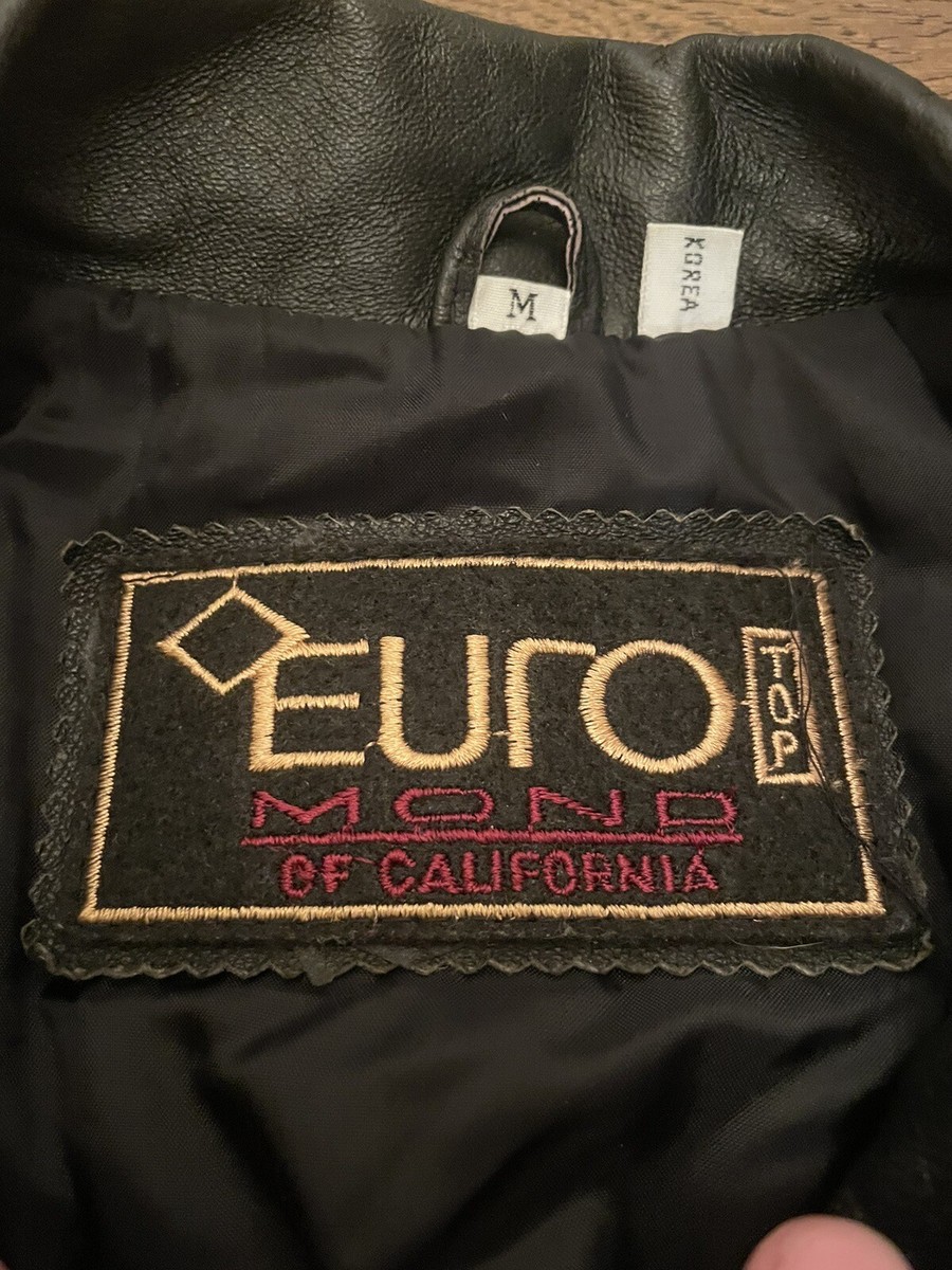 Vintage Euro Top Leather Jacket Mono of California Biker Vintage Euro Top Leather Jacket Mono of California Biker