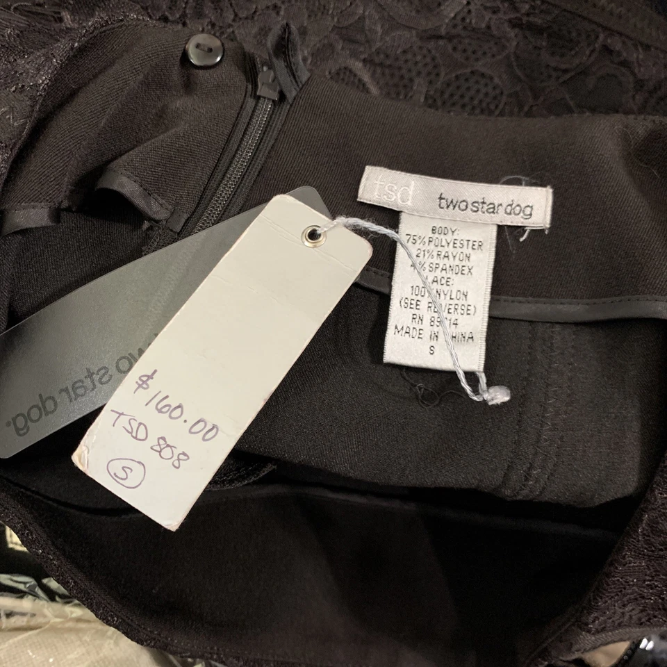 NWT Two Star Dog Midi Skirt Women’s S Boho Lagenlook Coquette Lace Minimalist - Image 4 of 4