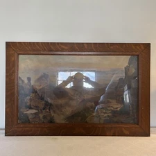 Grand Canyon of Arizona Thomas Moran  (Color Chromolithograph) In Original Frame