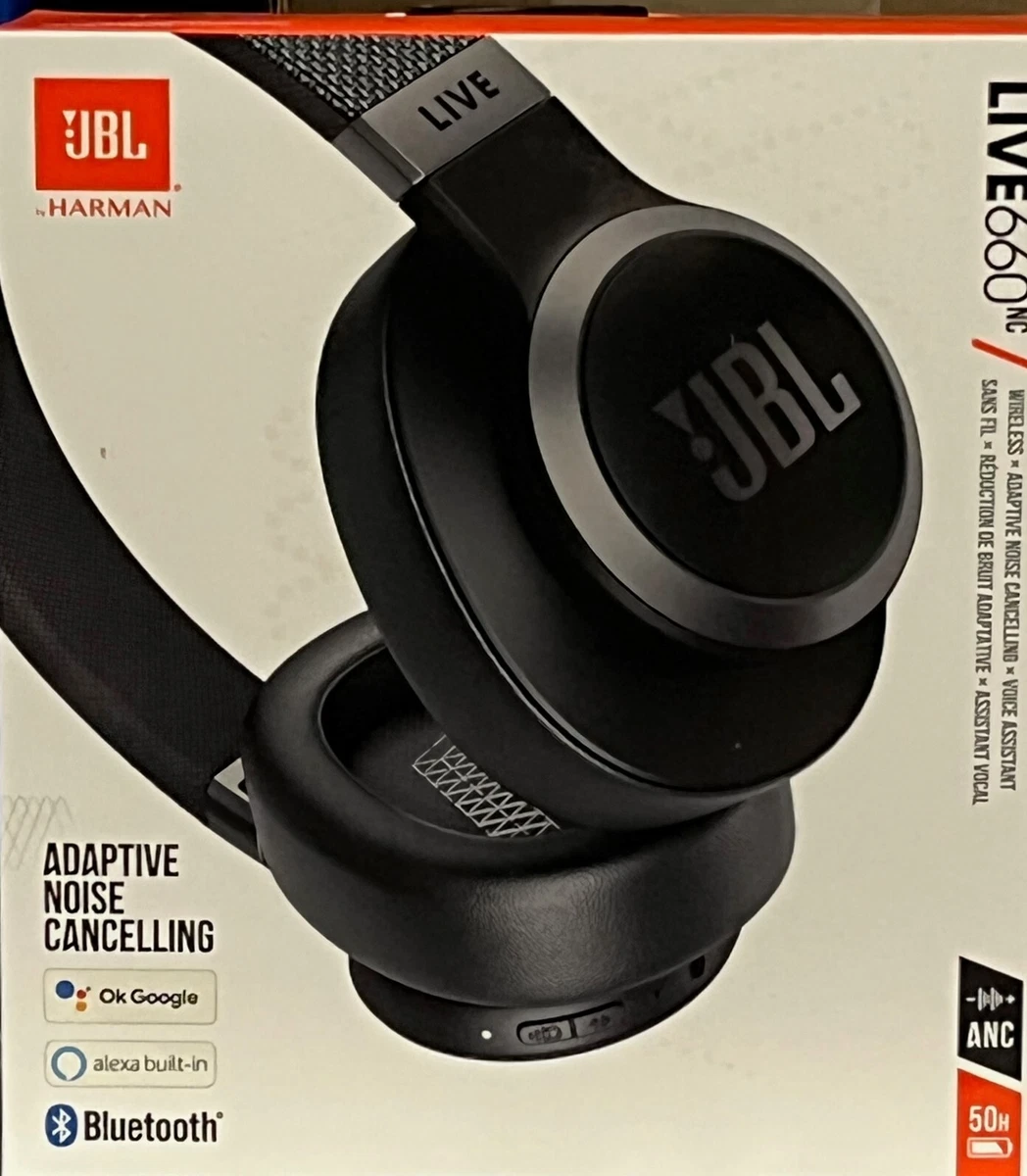 JBL Live 660NC Wireless Over-Ear Noise-Canceling Headphones