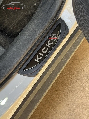 For Nissan Kicks Accessories Car Door Scuff Sill Cover Panel Step Protector Trim - Picture 62 of 92