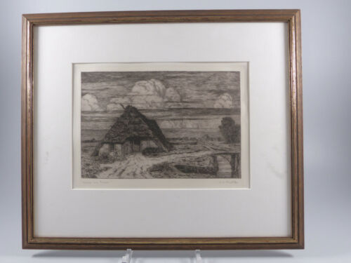 Etching M. P. Müller Kate in the Moor Framed Signed - Picture 1 of 5