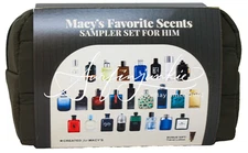 Luxury Men's Cologne Fragrance Sampler for Him Vial Gift Set 26Pc Travel Bag New