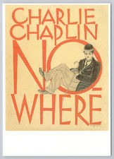 Postcard - Charlie Chaplin Nowhere 1928 poster by Stefan Schlesinger