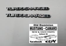Turbocharged 3d Chrome And Black Emblem 5.5 Long- Pair