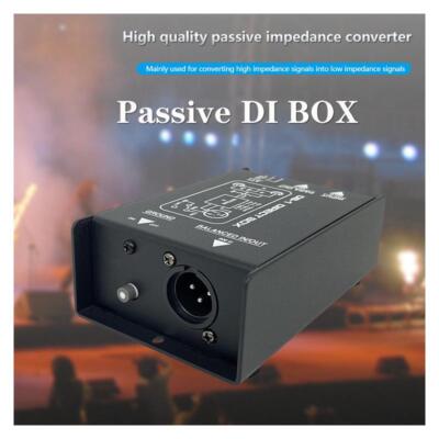 Professional Stereo Di Box/splitter Xlr, Single Channel Audio System Direct Conn