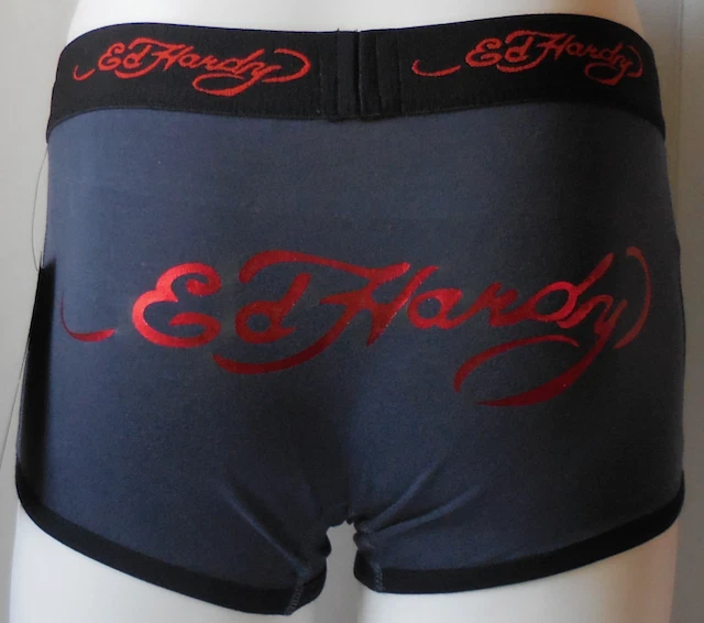 Calzoncillos Ed Hardy True Tattoo Tiger Vintage Algodón Elástico Hombres Negros Pequeños Foto 3 de 4