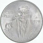 Photo of a 1979 Mexico 100 Pesos Silver from an eBay listing that sold on Jun 21, 2026