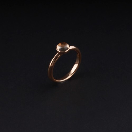 Georg Jensen Gold Ring, 18 Carat w. Citrine, # 1567A, Moonrise. David Chu. NEW! - 第 1/6 張圖片