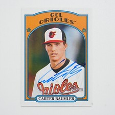 2021 Topps Heritage Minor #ROA-CB Carter Baumler On Card Auto