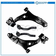 4Pc Lower Control Arms Ball Joints Outer Tie Rod Ends For 2007-2013 Mazda CX-9