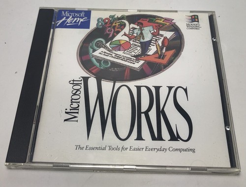 Microsoft Works Version 3.0 1993 Software CD 070-052-004 With Product ...