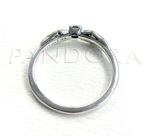 Pandora Sparkling Angel Wings Ring Clear CZ 198500C01 +FREE BOX+POLISH CLOTH+Tag - Picture 4 of 10