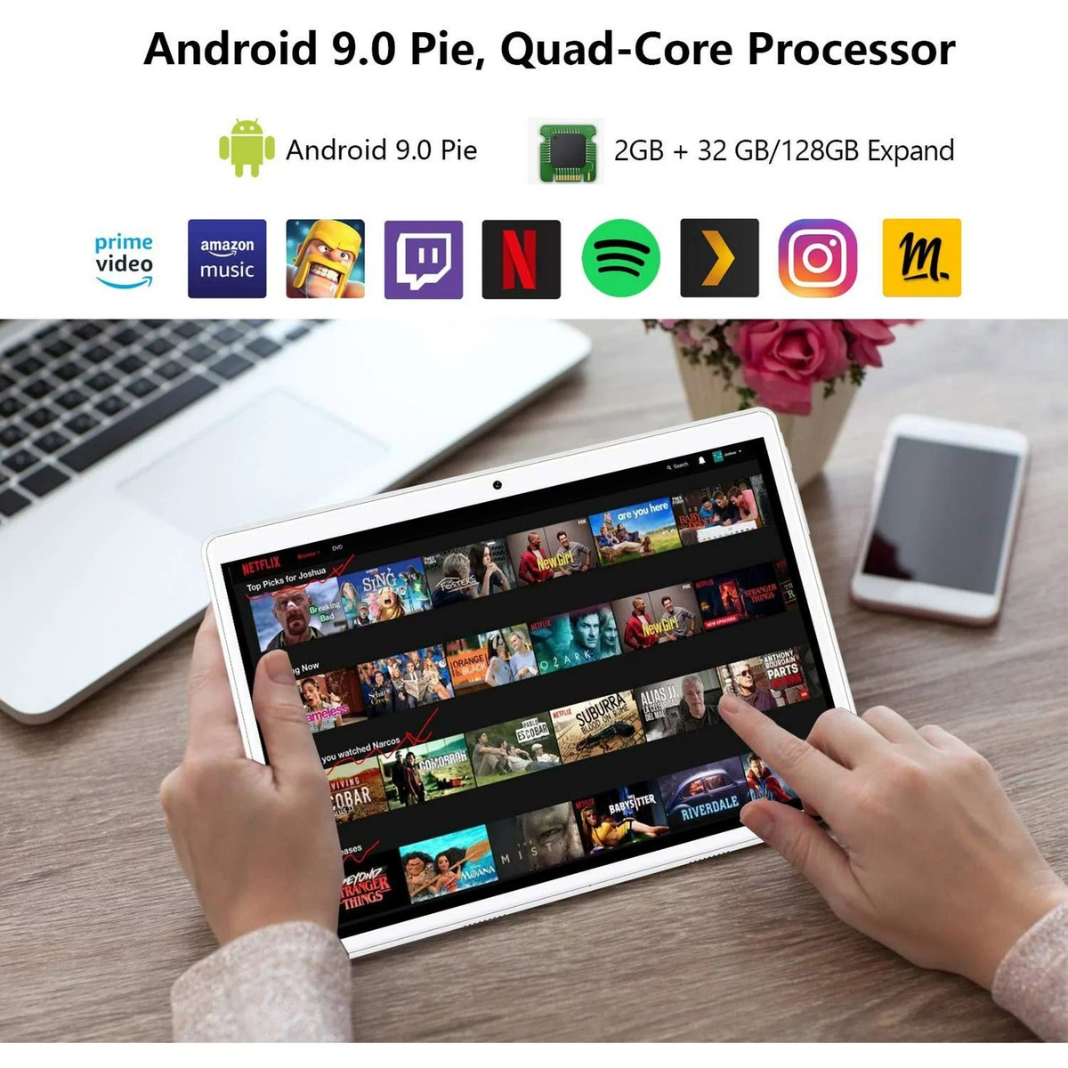 ANDROID - ZONKO タブレット 10インチ Android 9.0 タブレット 812qdLgTvYL.jpg