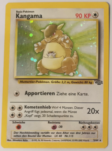 Pokemonkarte Kangama Dschungel Edition Deutsch [Sehr Gut] - Bild 1 von 1