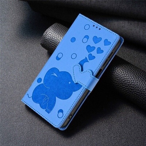 PU Leather Elephant Wallet Phone Case For Samsung S20 S21 S22 S23 S24 S25 Ultra - Picture 35 of 72