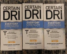 3 Pack -Certain Dri Everyday Strength Clinical Antiperspirant Deodorant - 2.6 oz