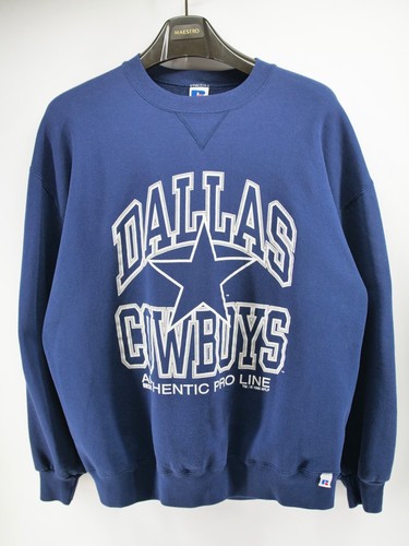 Vintage Dallas Cowboys Sweatshirt Mens XL Blue Russell Athletic Sweater 90s