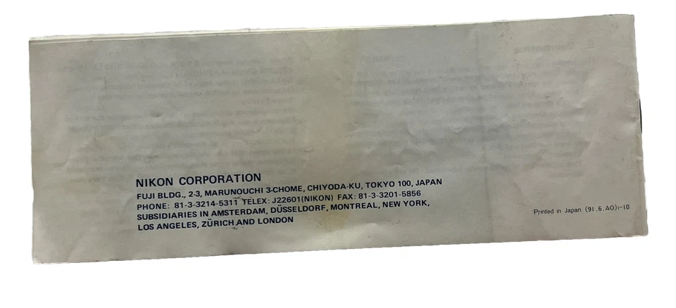 Nikon Rifle Scopes Owners Manual USA Vintage 18 Pages 8"x3" - Image 2 of 4