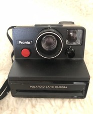 Vintage Polaroid Pronto RF Instant Land Camera With Strap UNTESTED