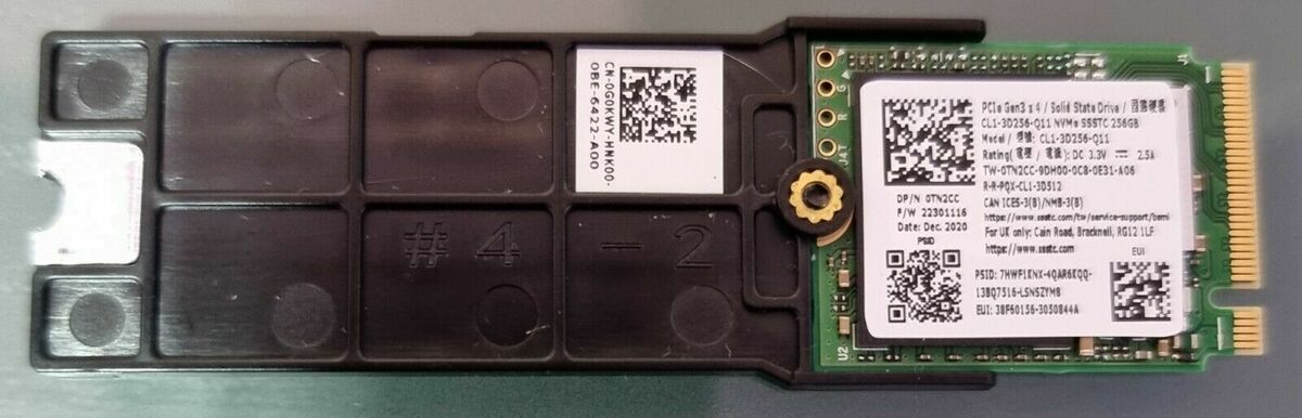 Dell 256GB NVME M.2 SSD Model CL1-3D256-Q11 Dell 256GB NVME M.2 SSD Model CL1-3D256-Q11