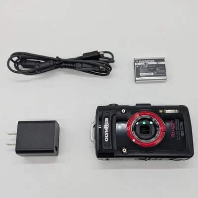 Appareil photo numérique compact noir résistant OLYMPUS STYLUS TG-2 testé exc... - Photo 1/4